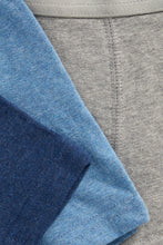 Load image into Gallery viewer, Mothercare 3 Pack Blue Trunk Briefs
