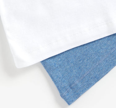 Mothercare Blue Marl Vests - 5 Pack