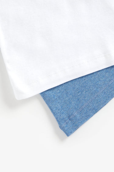 Mothercare Blue Marl Vests - 5 Pack