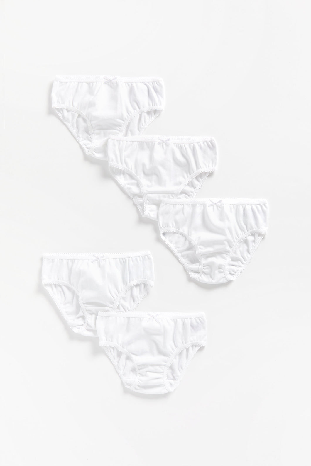 Mothercare White Briefs - 5 Pack