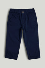 Load image into Gallery viewer, Mothercare Navy Chino Trousers
