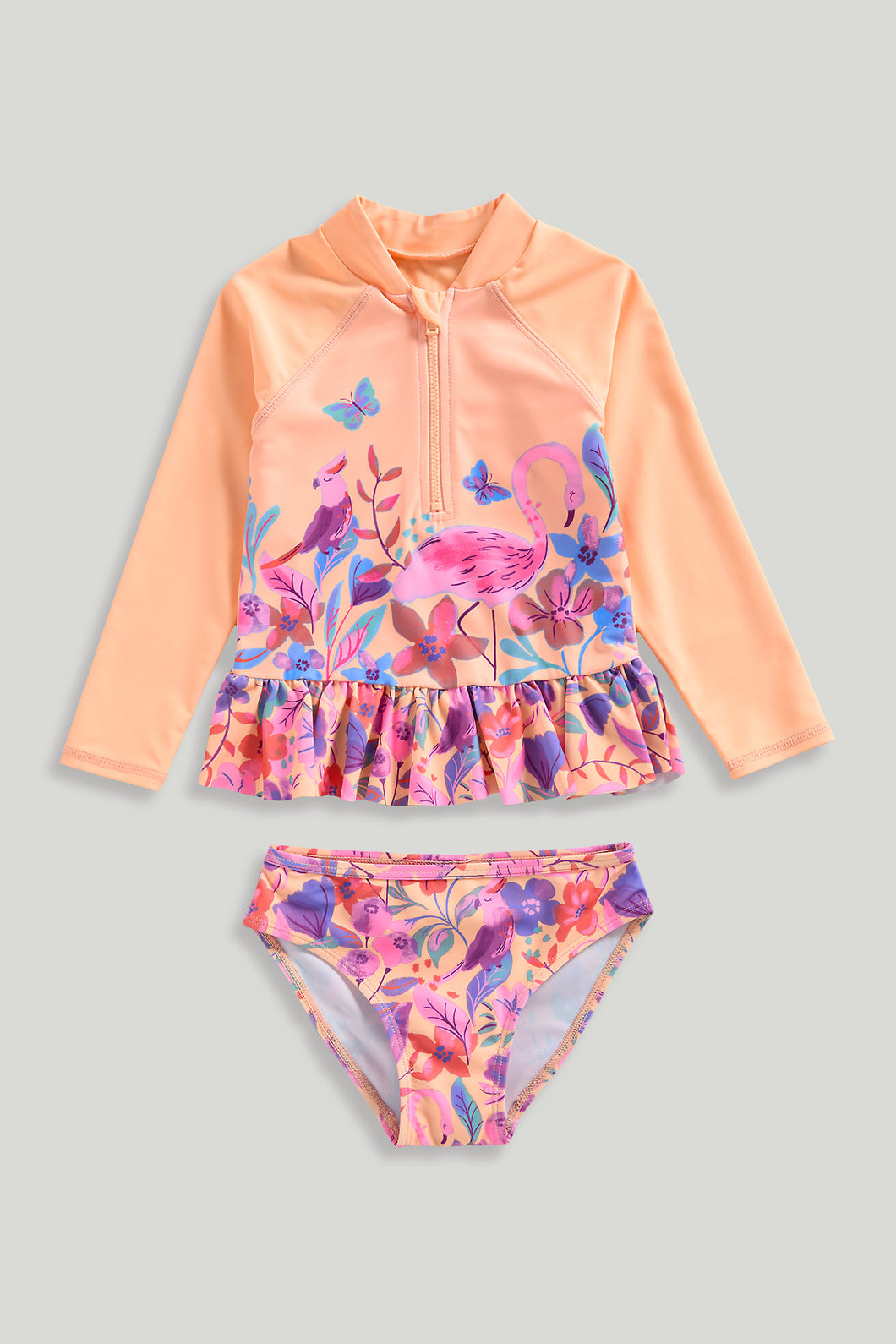 Mothercare Tropical Sunsafe UPF50+ Rash Vest and Bikini Bottom Set