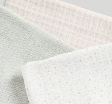 Mothercare Warm Neutrals Muslins Pk3