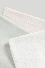 Load image into Gallery viewer, Mothercare Warm Neutrals Muslins Pk3
