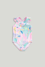 Load image into Gallery viewer, Mothercare Pink Cross-Back Swimsuit
