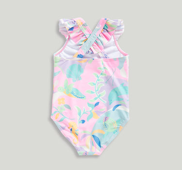 Mothercare Pink Cross-Back Swimsuit