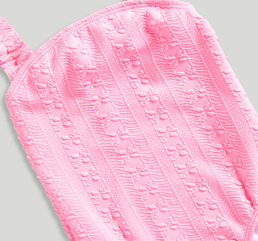 Mothercare Pink Floral Textured Swimsuit