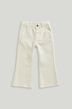 Load image into Gallery viewer, Mothercare Ecru Wide-Leg Jeans

