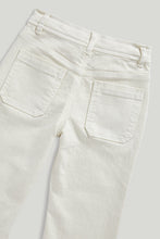 Load image into Gallery viewer, Mothercare Ecru Wide-Leg Jeans

