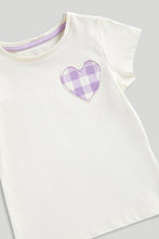 Load image into Gallery viewer, Mothercare Gingham Heart T-Shirt
