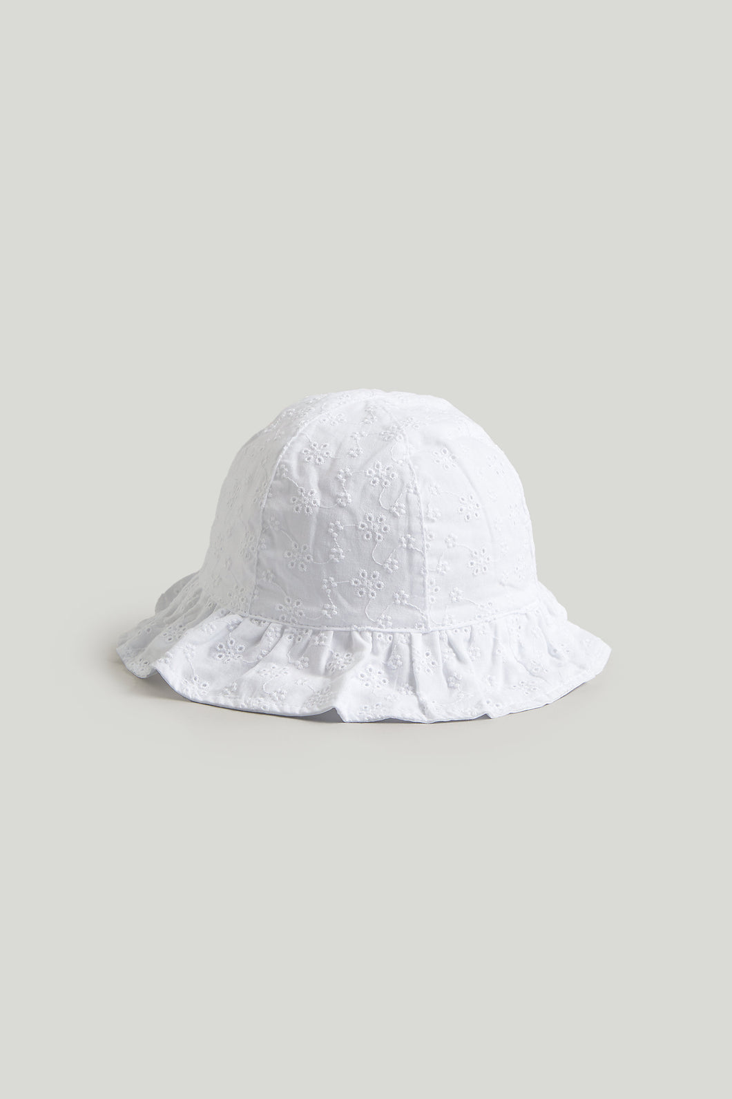 Mothercare White Broderie UPF50+ Sun Hat