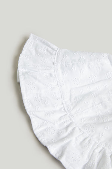 Mothercare White Broderie UPF50+ Sun Hat
