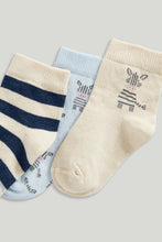 Load image into Gallery viewer, Mothercare Zebra Baby Socks - 5 Pack
