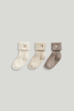 Load image into Gallery viewer, Mothercare Bear Roll Top Baby Socks
