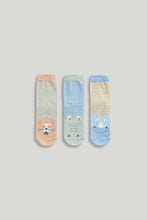 Load image into Gallery viewer, Mothercare Jungle Slip-Resist Socks - 3 Pack
