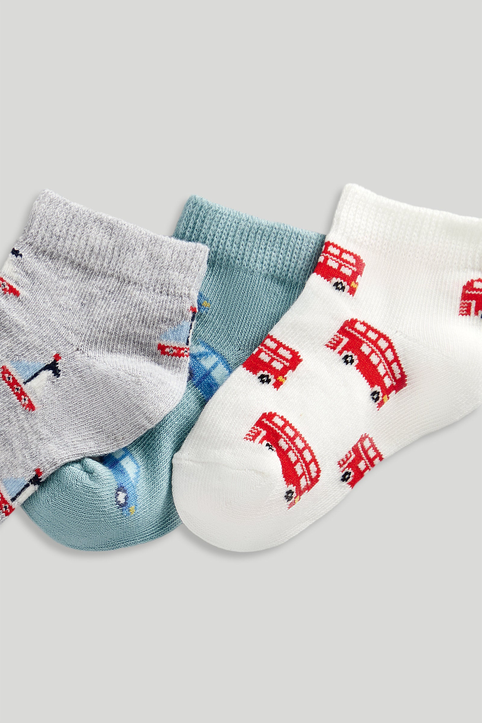 Mothercare Transport Trainer Socks - 5 Pack