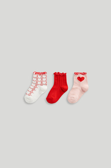 Mothercare Heart Socks - 3 Pack