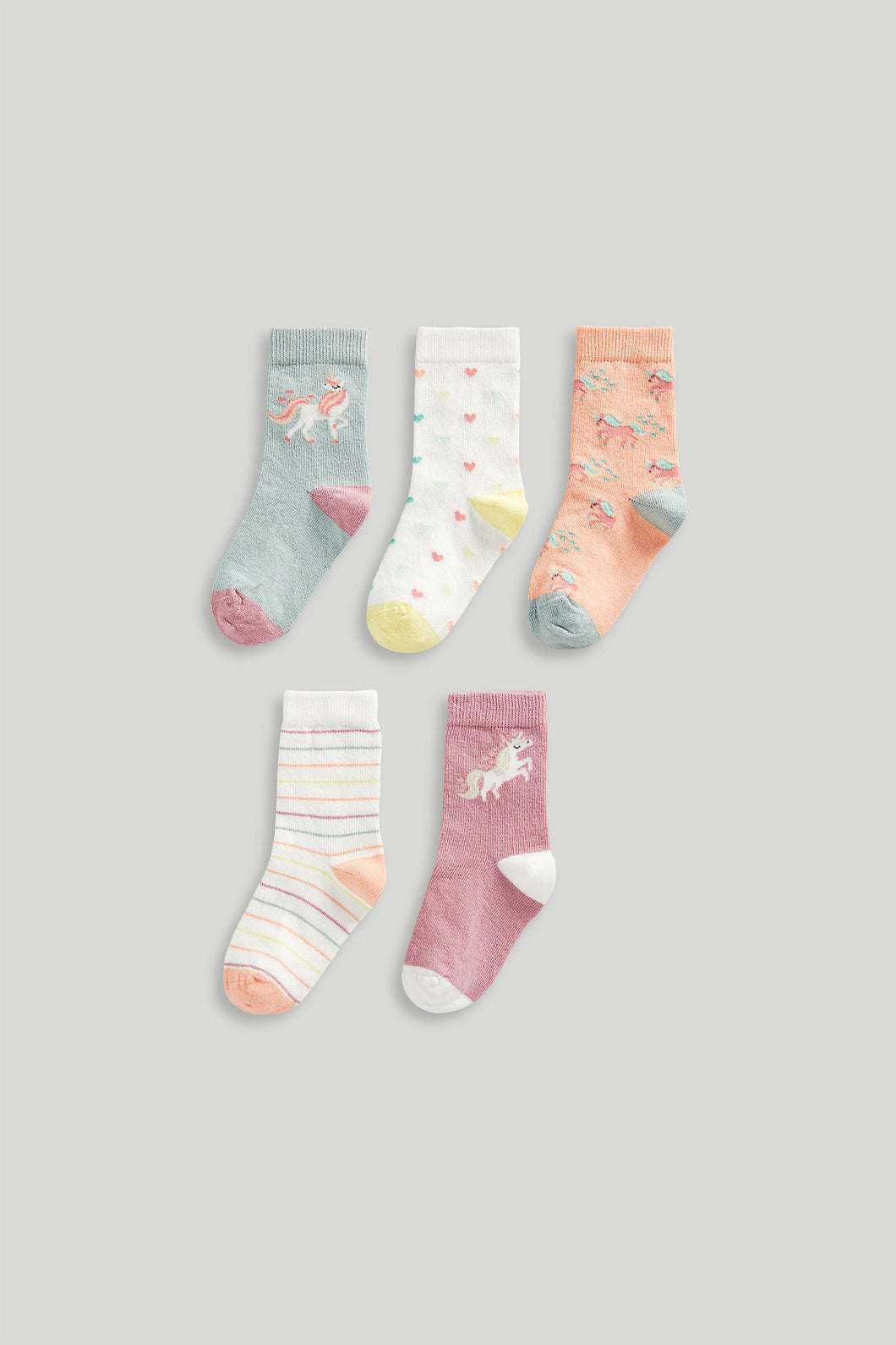 Mothercare Party Horse Socks - 5 Pack
