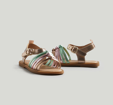Mothercare Metallic Tie Sandals