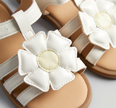 Mothercare White Daisy Sandals