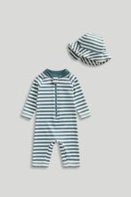 Load image into Gallery viewer, Mothercare Sunsafe UPF50+ Suit and Sun Hat
