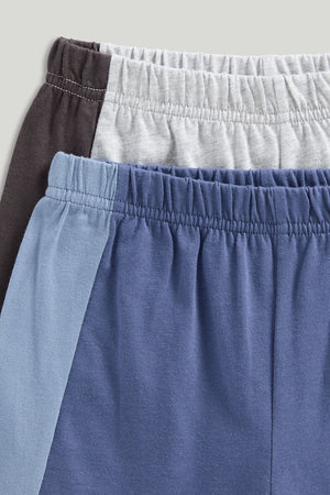 Mothercare Grey and Blue Short Pyjamas - 2 Pack