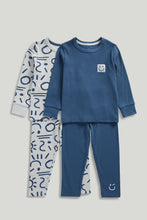 Load image into Gallery viewer, Mothercare Scribble Ribbed Pyjamas - 2 Pack

