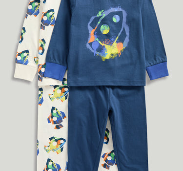 Mothercare Space Pyjamas - 2 Pack