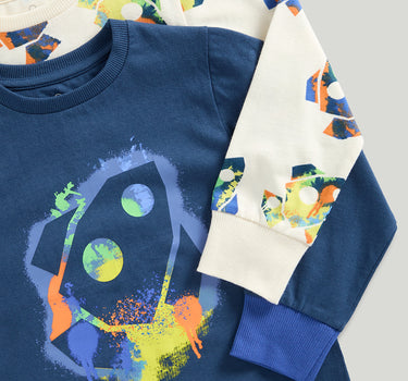 Mothercare Space Pyjamas - 2 Pack