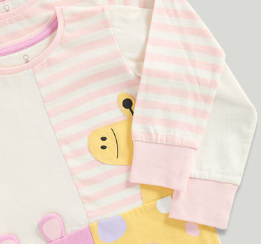 Mothercare Giraffe and Mouse Short Pyjamas - 2 Pack