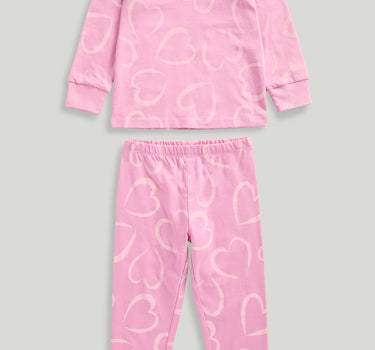 Mothercare Pink Heart Pyjamas