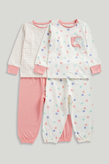Mothercare Girl Party Horse Pyjamas - 2 Pack