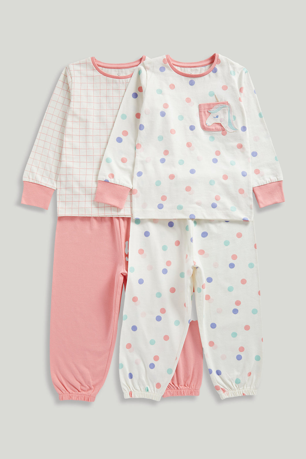 Mothercare Girl Party Horse Pyjamas - 2 Pack
