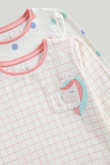 Mothercare Girl Party Horse Pyjamas - 2 Pack