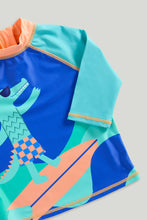 Load image into Gallery viewer, Mothercare Sunsafe Rash Vest Swim Shorts and Keppi Set
