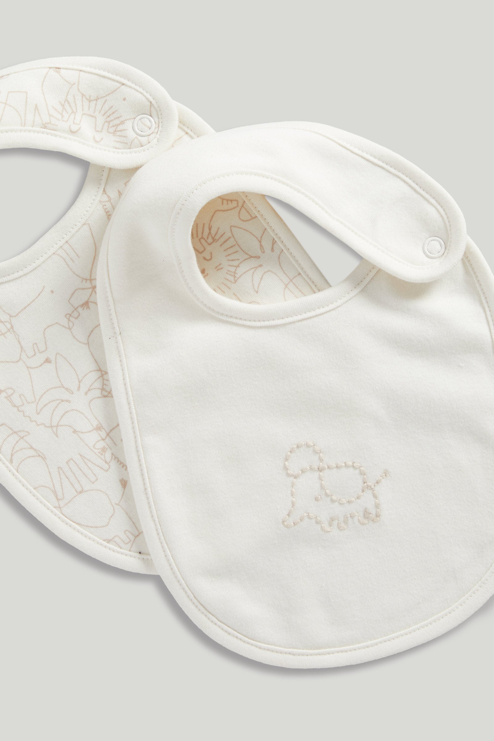 Mothercare Warm Neutrals Newborn Bibs Pk3