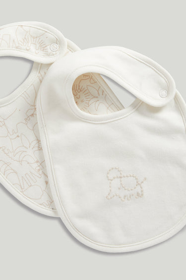 Mothercare Warm Neutrals Newborn Bibs Pk3