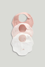 Load image into Gallery viewer, Mothercare Newborn Bib Pk3 Pink Clay
