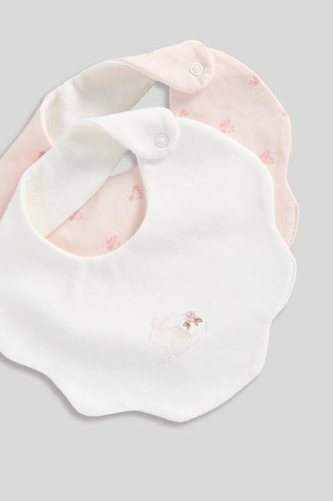 Mothercare Newborn Bib Pk3 Pink Clay