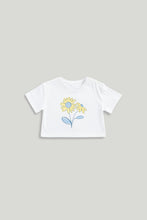 Load image into Gallery viewer, Mothercare White Flower T-Shirt
