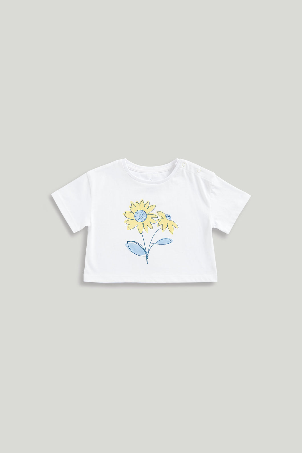 Mothercare White Flower T-Shirt
