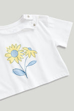 Load image into Gallery viewer, Mothercare White Flower T-Shirt
