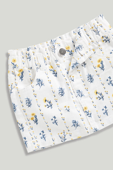 Mothercare Floral Denim Skirt