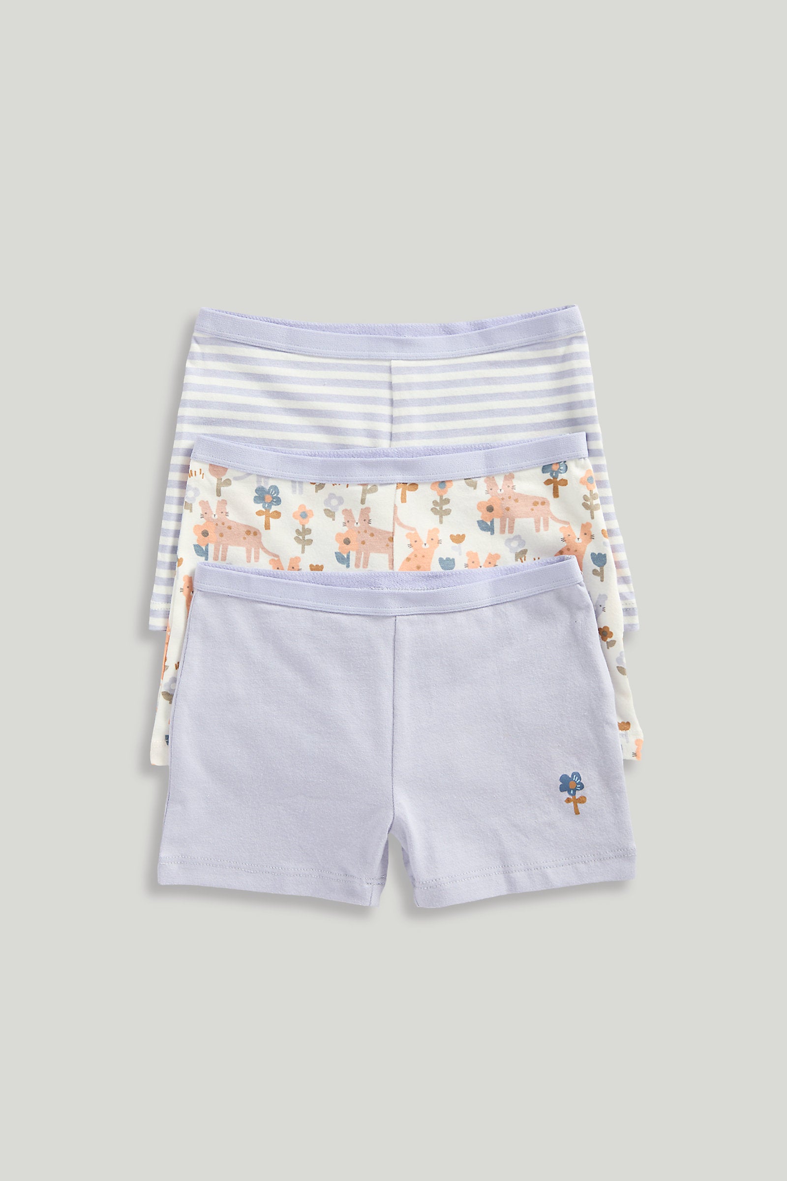 Mothercare Cheetah Short Briefs - 3 Pack