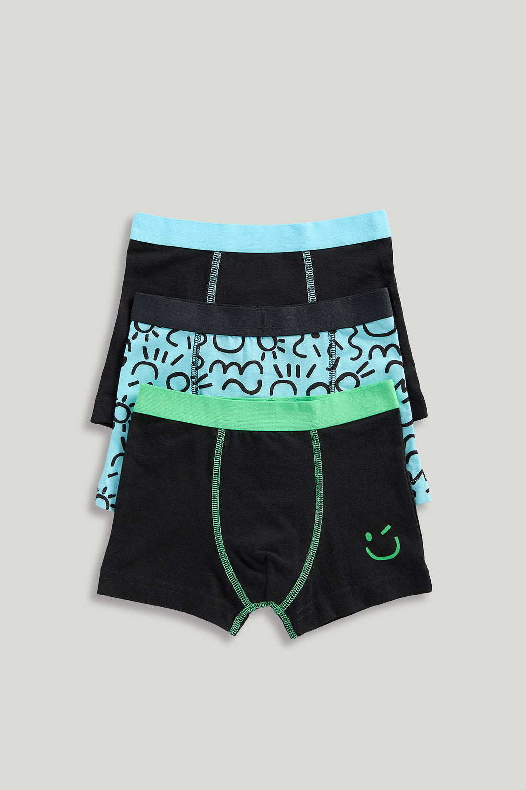 Mothercare Smiley Trunk Briefs - 3 Pack