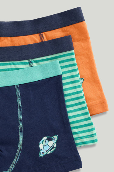 Mothercare Football Trunk Briefs - 3 Pack