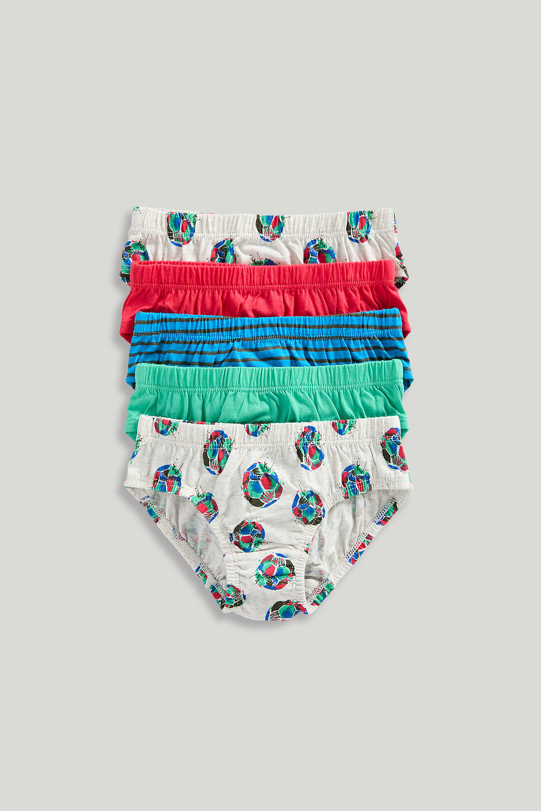 Mothercare Football Briefs - 5 Pack