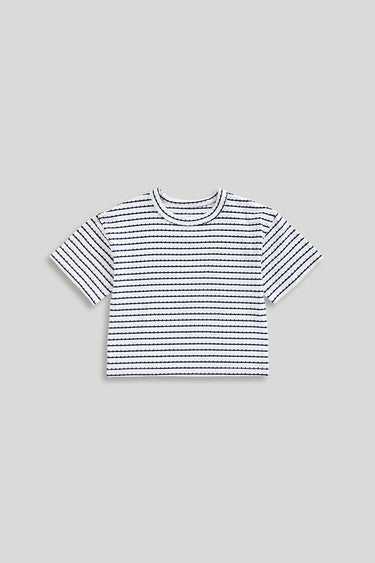 Mothercare Blue Striped Bubble Top