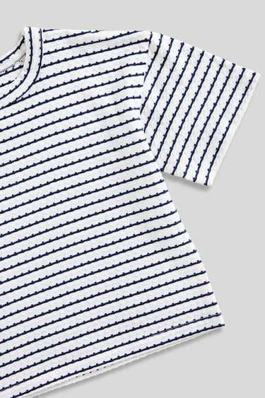 Mothercare Blue Striped Bubble Top