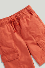 Load image into Gallery viewer, Mothercare Red Cargo Shorts

